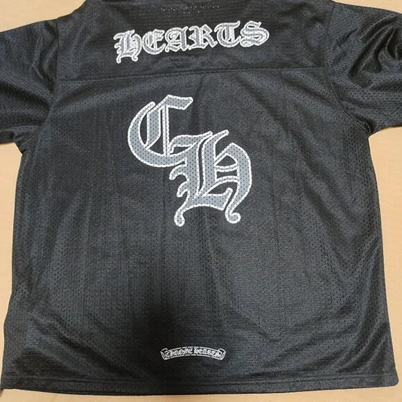 Chrome Hearts Black Mesh Warm Up Long Sleeve Jersey Black